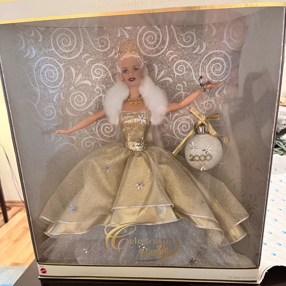 RARE 2000 celebration holiday Barbie Not opened, Original box True Mattel 28269